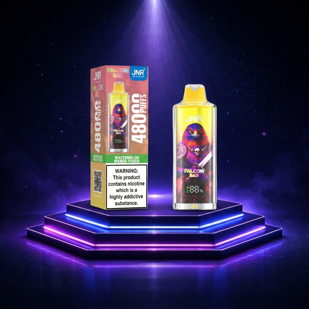 Vaper desechable JNR JNR Falcon Bar - 48K — Hubba Bubba Strawberry, 48 000 caladas